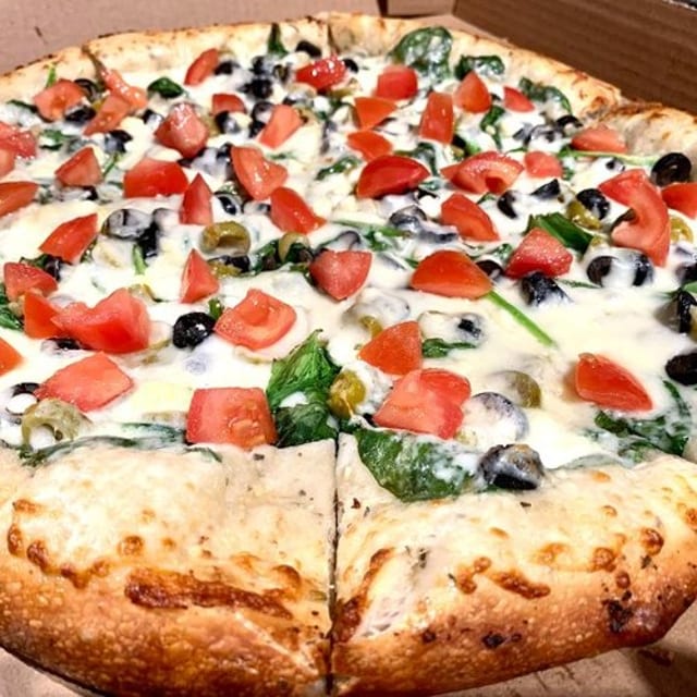 12" Greek Pizza.
